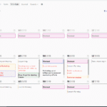 From Vision to Reality: Sustaining Momentum with a Weekly Calendar Online